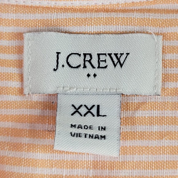 EUC J. Crew Peach Striped Tunic Top size XXL - Picture 5 of 8